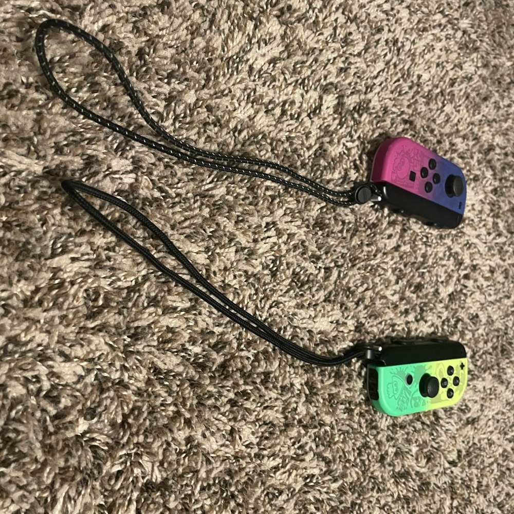 Nintendo Joy-Con Controllers - Neon Purple and Neon Green